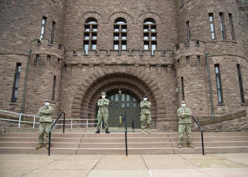 NY Military Forces members on duty in Buffalo