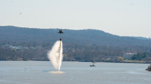 Fire Fighting Training over the Hudson River 
