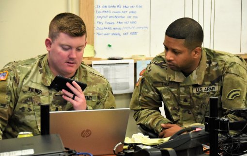 Soldiers monitor COVID-19 mission 