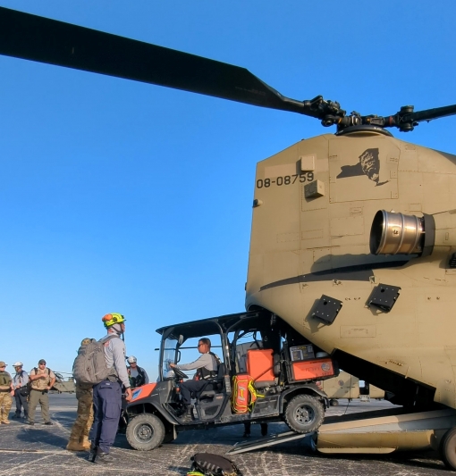 NY Army Guard CH-47s aid in Florida 