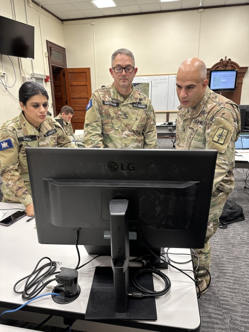 NY Guard members serve in storm command center 