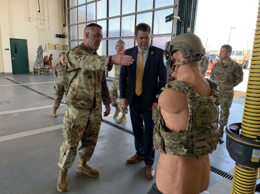 Congressman visits 106th Rescue Wing Airmen