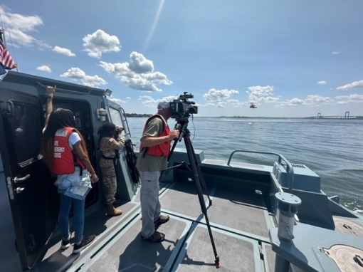 Naval Militia transports Today Show camera 