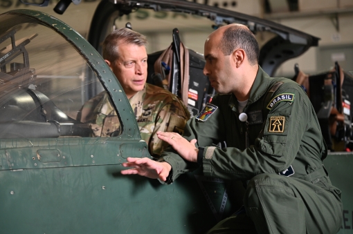 Guard Bureau chief visits 106th Airmen in Brazil
