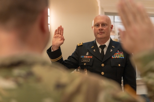 369th Chaplain is promoted 