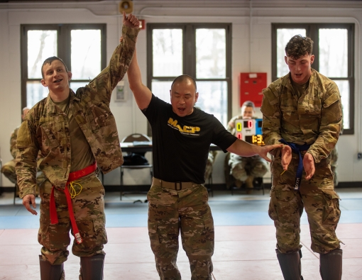 Combatives contest at Camp Smith 