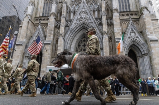 69th Infantry Leads St. Patrick's Day Parade one 