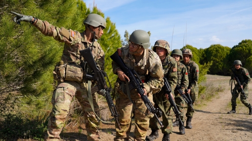 Officer Candidates train in Albania 