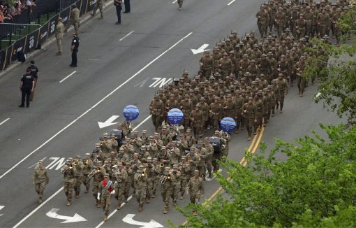 42nd Infantry Division marches in Washington 