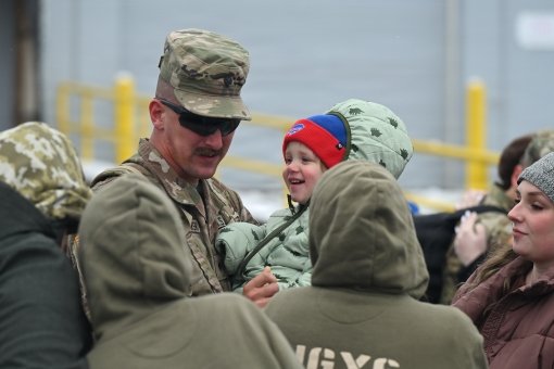 Soldiers Return from Africa Deployment 