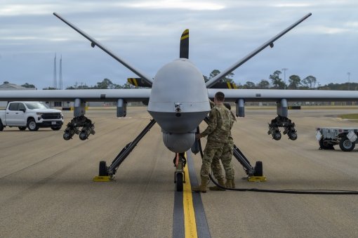 NY Airmen prep MQ-9 for flight 