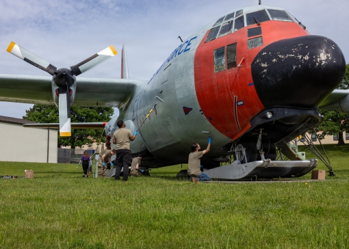 Stratton Air Base Gate Guardian repainted 