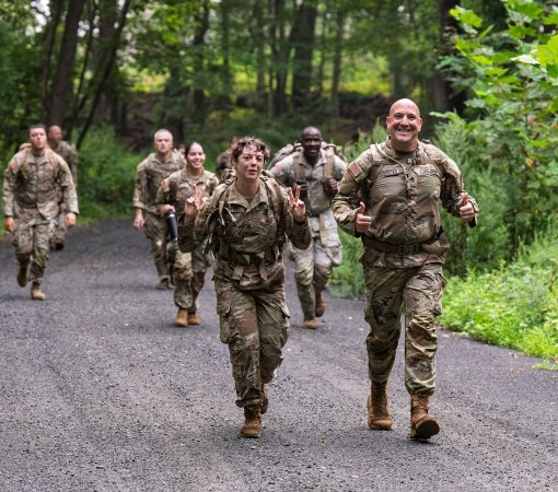 NY Guard Troops participate in Danish Ruck March 