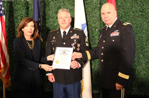 Master Sgt. Dan McCoy retires from NY Army Guard 