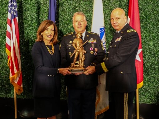 Master Sgt. Dan McCoy retires from NY Army Guard 