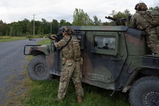 Air Guard security force troops train at Fort Drum