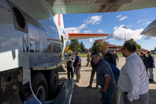 Company building new skis for C-130s visit 109th