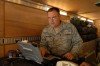 Guardsman Works in Command Post Exercise
