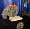 Cutting the Guard Birthday Cake