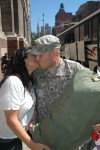 Homecoming Kiss for Finance Detachment NCO