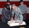 Oldest, Youngest Soldier Cut Guard Birthday Cake