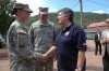 Homeland Security Secretary Meets Guard Soldiers