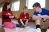 Teen Volunteer works with Guard Kids