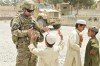 Afghan Children Greet NY Soldier in Spin Boldak