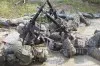 Signal Soldiers in the Mud at Drum