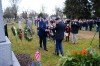 Guard Lays Wreath at Van Buren Grave
