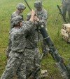 Cavalry Troopers conduct Mortar Training
