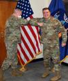 Soldier promoted with COVID 19 precautions