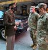 Chief of Guard meets New York Soldiers 