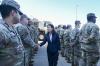 Governor greets troops on hurricane standby 