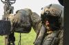 Soldier readies for helicopter gunnery 