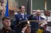 NY Air Guard Airman sings during vets ceremony 