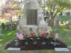 Memorial Stone, hewn from the aqueduct quarry in upstate NY by the members of the First Provisional Regiment and placed at a site purchased by William Rockefeller for the burial of those members of the Regiment that were homeless or did not otherwise have a place to be buried.  PVT Frank DeCosta, New York Guard is buried there, who died of the Spanish Flu while on duty guarding the Aqueduct.  