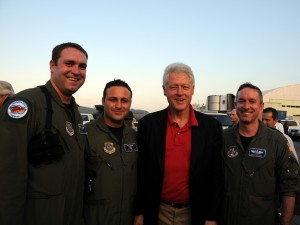 Aircrew from 107th Airlift Wing Meet President Bill Clinton In Haiti