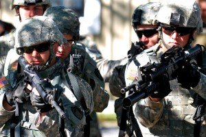 FORT DRUM, N.Y. -- Soldiers of Charlie Detachment (Maine Detachment), Company E, 3rd Battalion, 142nd Assault Helicopter Battalion, learn room clearing techniques during the dismounted training lane September 18, 2011.  The premobilization training encompasses a number of individual and team tasks required for deployment overseas.  The unit is part of the 42nd Combat Aviation Brigade and is slated to deploy to Iraq in support of Operation New Dawn.( Photo by Master Sgt. Peter K. Towse)