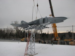 F-4 Phantom Jet Moved to Permanent Display at Eastern Air Defense Sector 