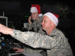 Eastern Air Defense Sector National Guard Airmen Help Track Santa Claus Christmas Eve Flight 