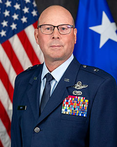 Air Force Brigadier General Michael Bank, Commander, New York Air National Guard