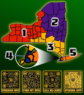 NYARNG Behavioral Health Region Map