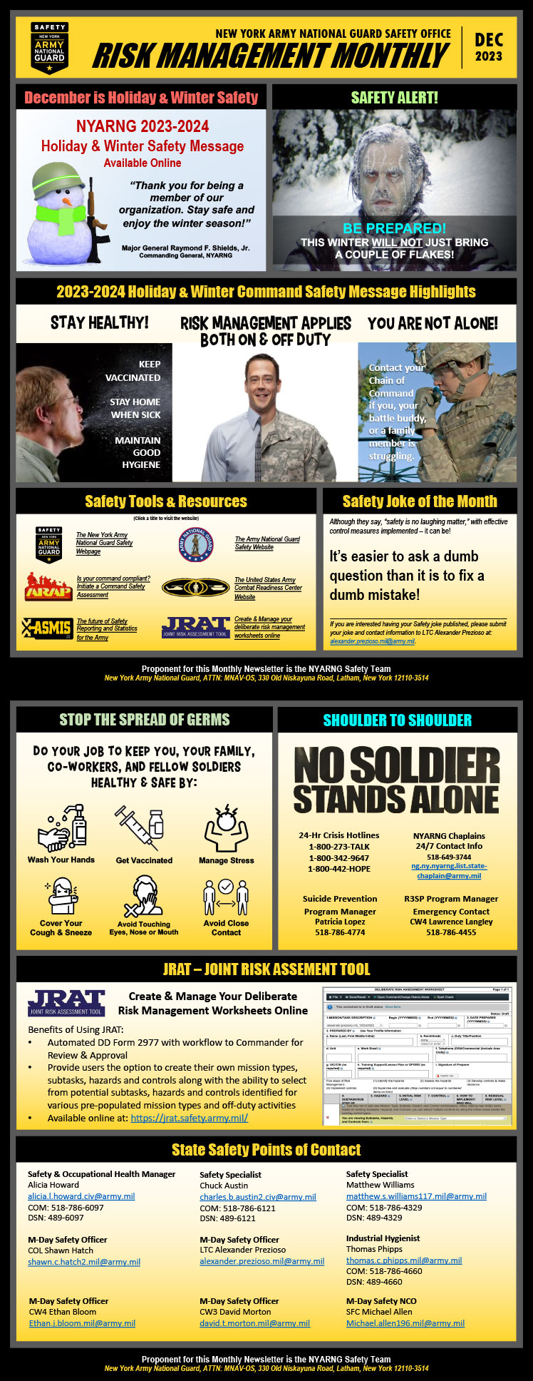 NYNG December 2023 Safety Message