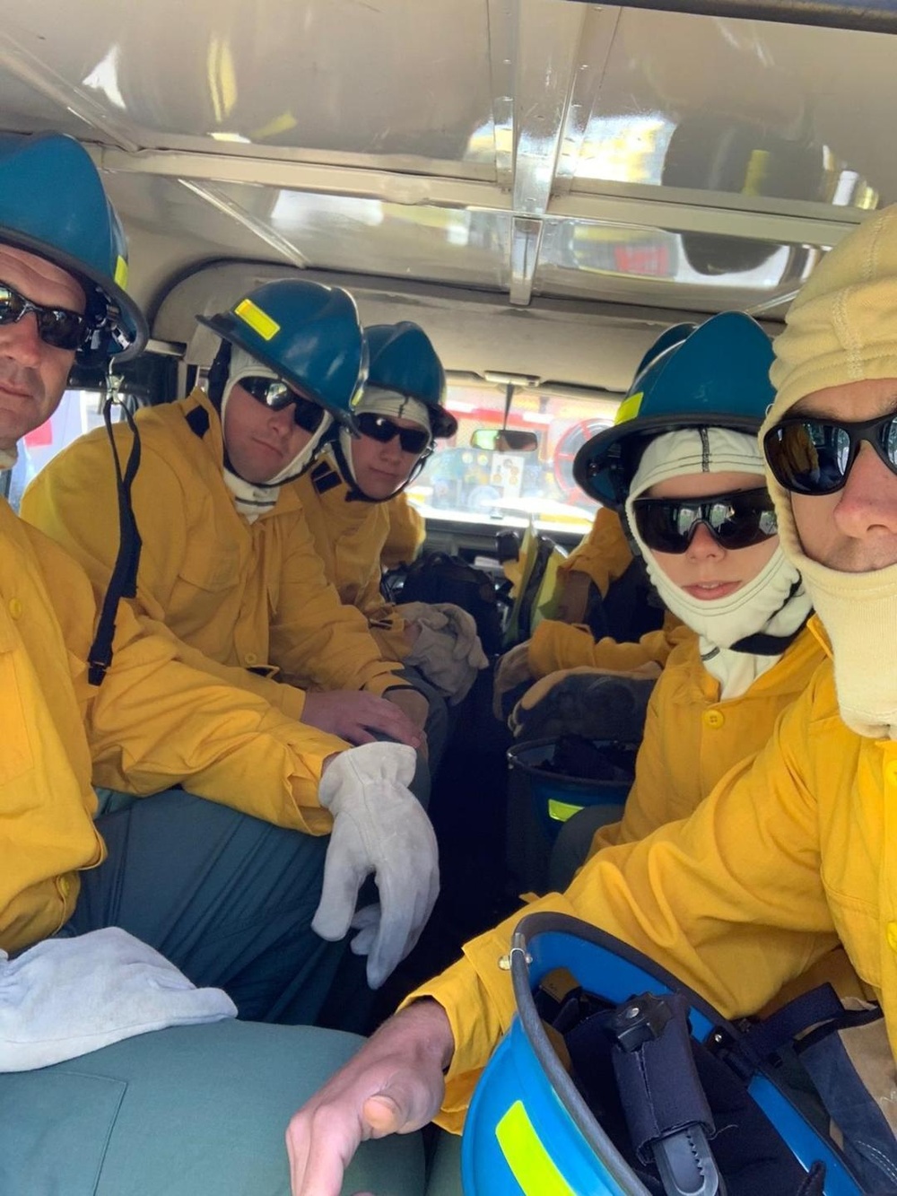 
                Firefighters from the New York Air National Guard's 109th Airlift Wing, which is based at Stratton Air National Guard Base near Schenectady, N.Y. training at Table Mountain National Park in Cape Town, South Africa, on Nov. 20, 2019. The New York National Guard sent 11 firefighters from the 109th to South Africa as part of the State Partnership Program between the New York National Guard and the South African National Defence Force. ( U.S. Army National Guard photo by Lt. Col. Al Phillips)            