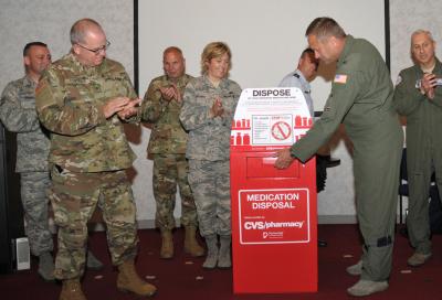 Counterdrug unveils prescription medication drop box on Stratton