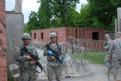 Auburn-based New York Army National Guard MPs Run Simulated Detainee Facility for Annual Training 