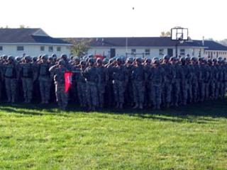 Kosovo Mission Ceremony includes Massachusetts Guard Members of Rainbow Team