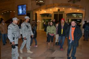 New York National Guard on Duty in New York City to Aid Holiday Travelers