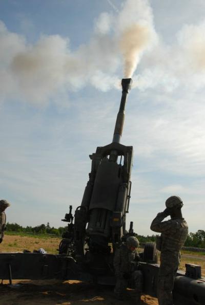 258th Field Artillery Fires Big Guns at Fort Drum